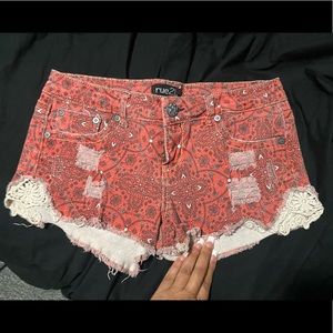Rue 21 red handkerchief/paisley pattern size 5/6
